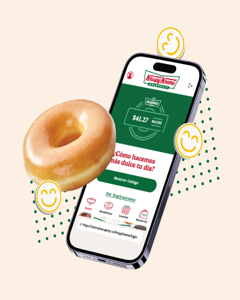 Balance de Sonrisas en la cuenta Krispy Kreme Rewards