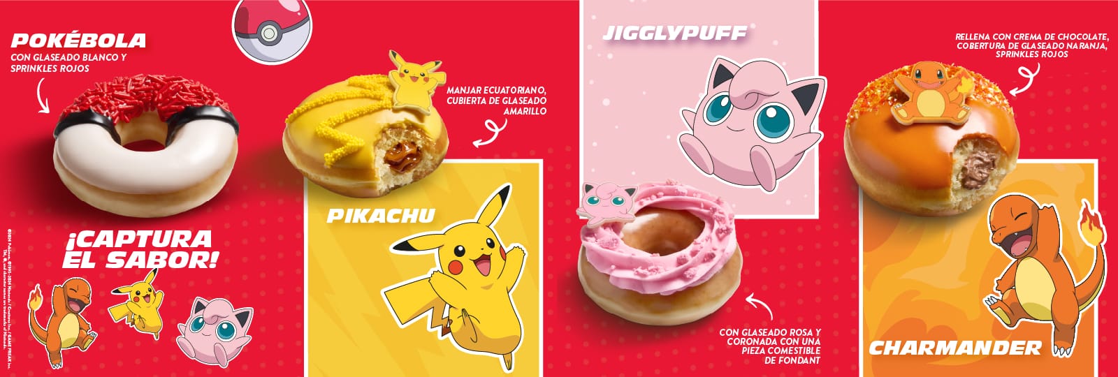 Colección Pokémon de Krispy Kreme Ecuador en la app de Rewards