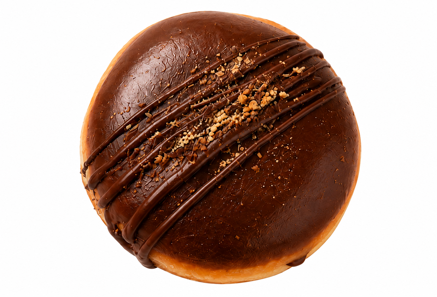 Dona Sweet Rush de Krispy Kreme rellena de cheesecake y cubierta de chocolate oscuro