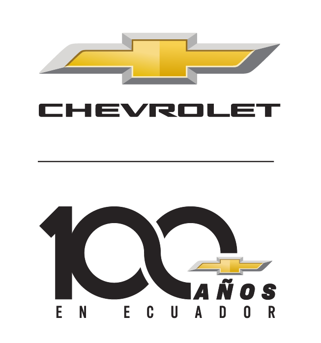 Logo conmemorativo de los 100 años de Chevrolet en Ecuador