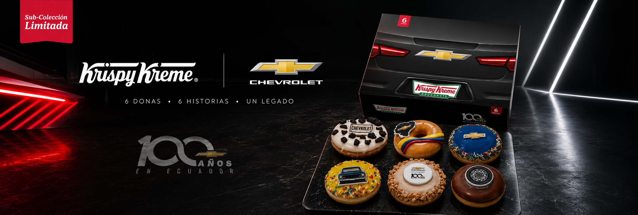 Promoción especial de Krispy Kreme Ecuador en alianza con Chevrolet